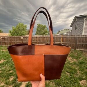 MADEWELL CUSTOM LEATHER TOTE BAG